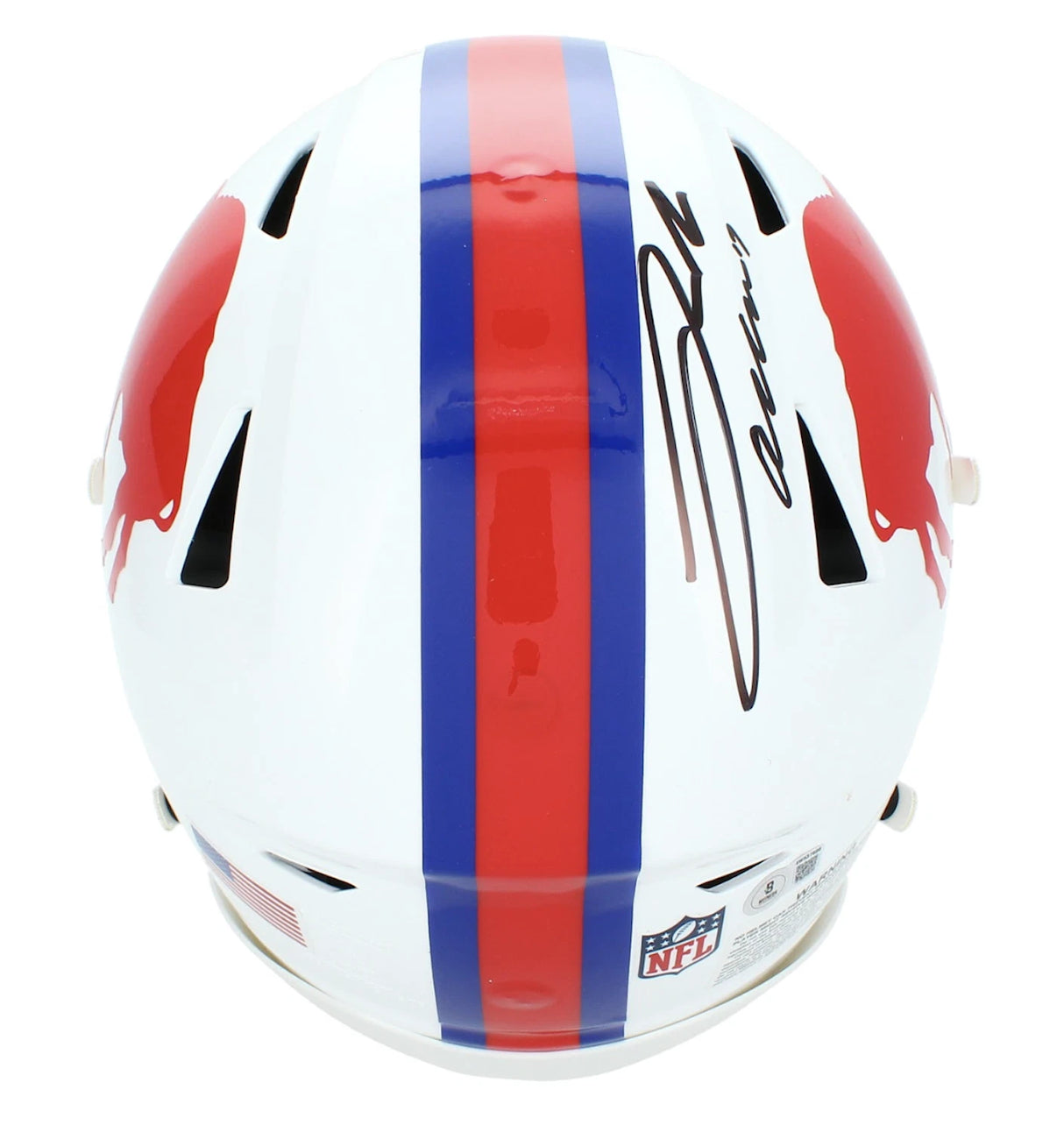 Josh Allen Autographed Buffalo Bills 1965-73 Throwback Speedflex Authentic Helmet Beckett