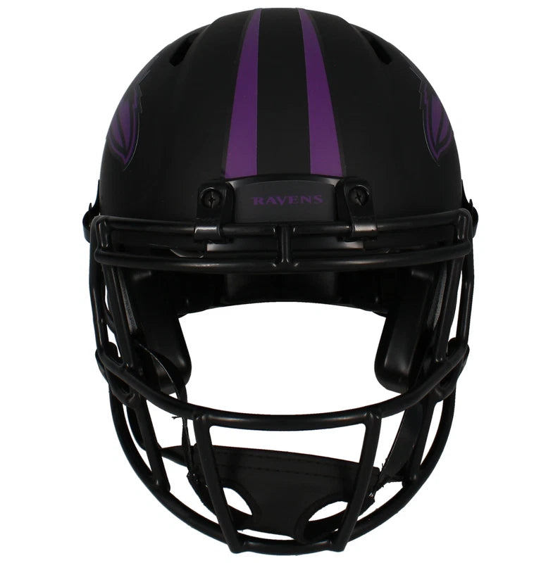 Zay Flowers Autographed Baltimore Ravens Eclipse Speed Authentic Helmet Beckett Witnessed
