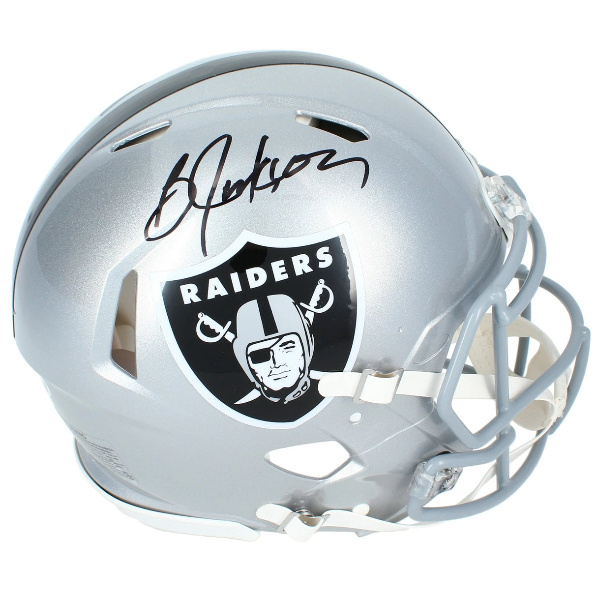 Bo Jackson Autographed Raiders Speed Authentic Helmet JSA Witnessed