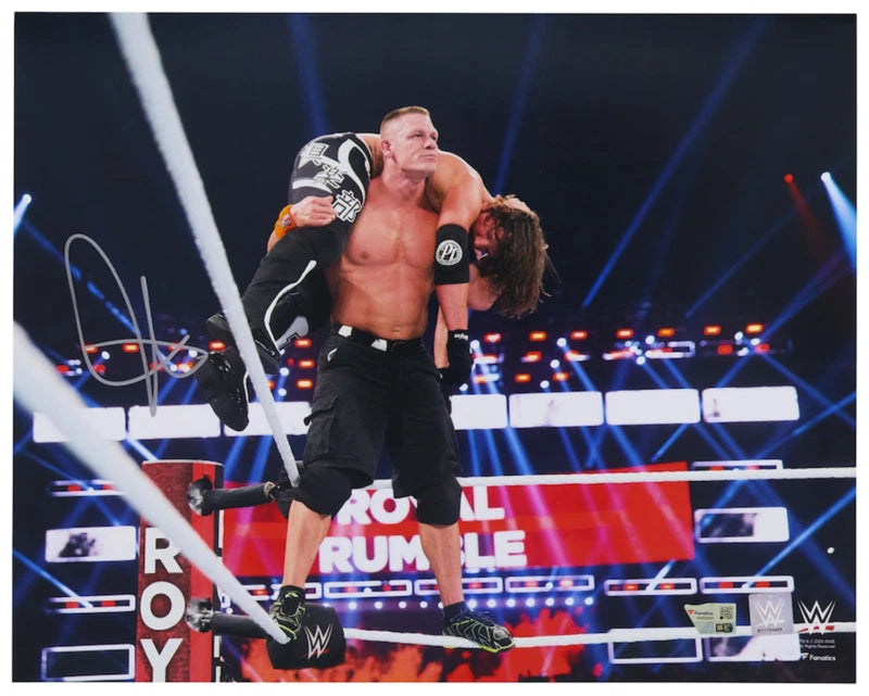 John Cena Autographed WWE Top Rope Attitude Adjustment 16" x 20" Photograph Fanatics