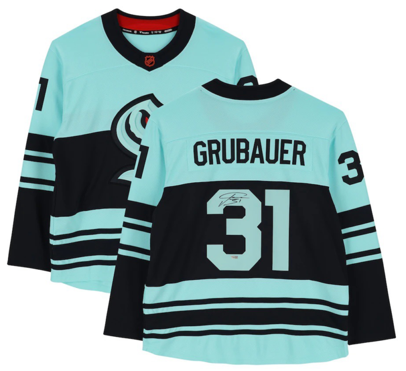 PHILIPP GRUBAUER Autographed Seattle Kraken Adidas 2022-23 Reverse Retro Jersey FANATICS
