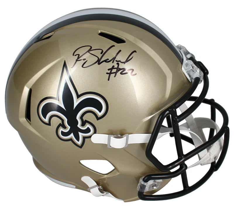 Rashid Shaheed Autographed New Orleans Saints Speed Full Size Helmet Beckett Witnessed