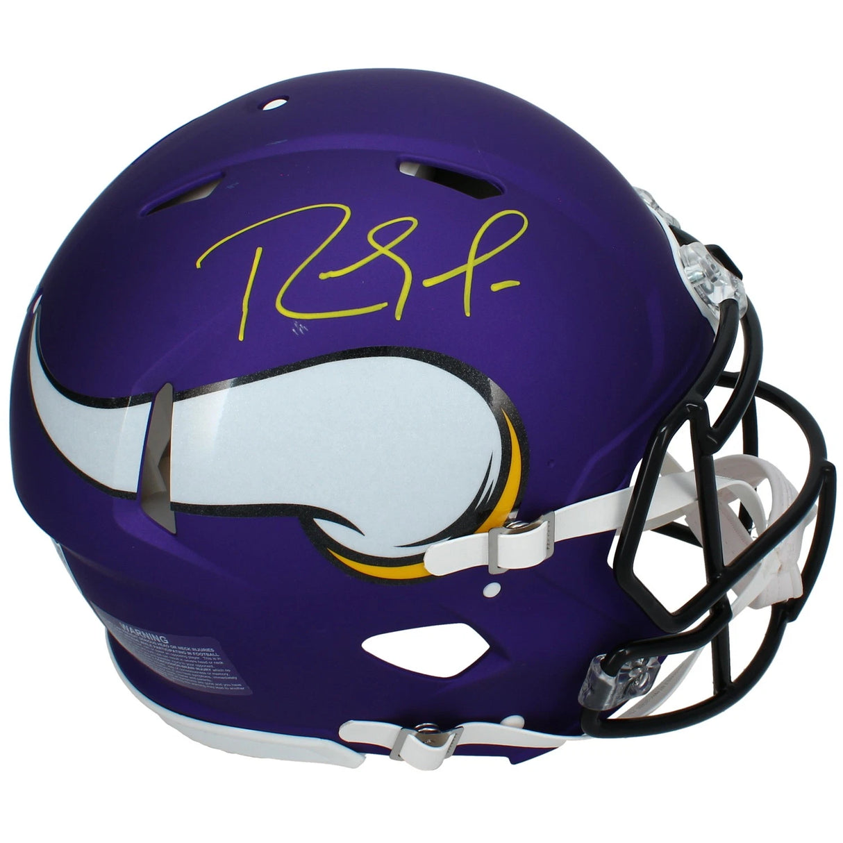 Randy Moss Autographed Minnesota Vikings Speed Authentic Helmet Beckett Witnessed