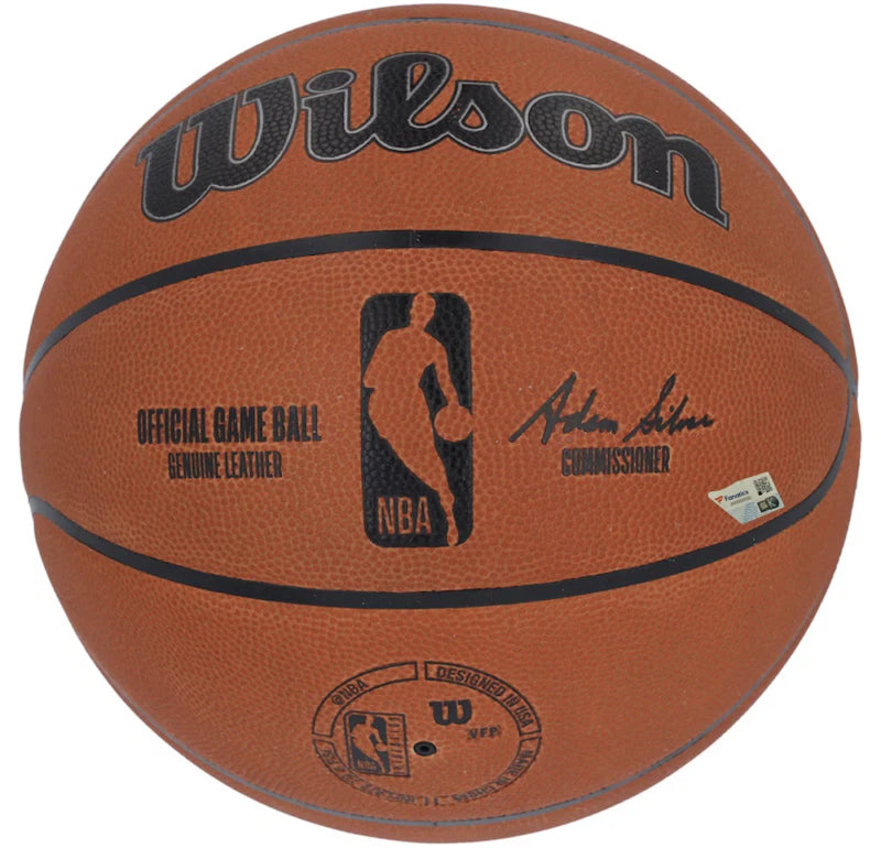 Victor Wembayana Autographed Wilson Official NBA Authentic Basketball Fanatics