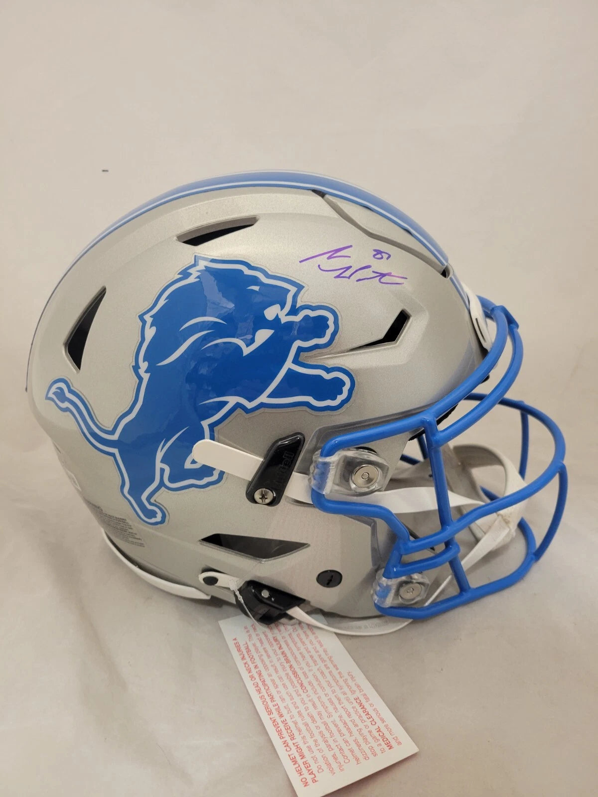 Sam LaPorta Autographed Detroit Lions Speedflex Authentic Helmet Beckett