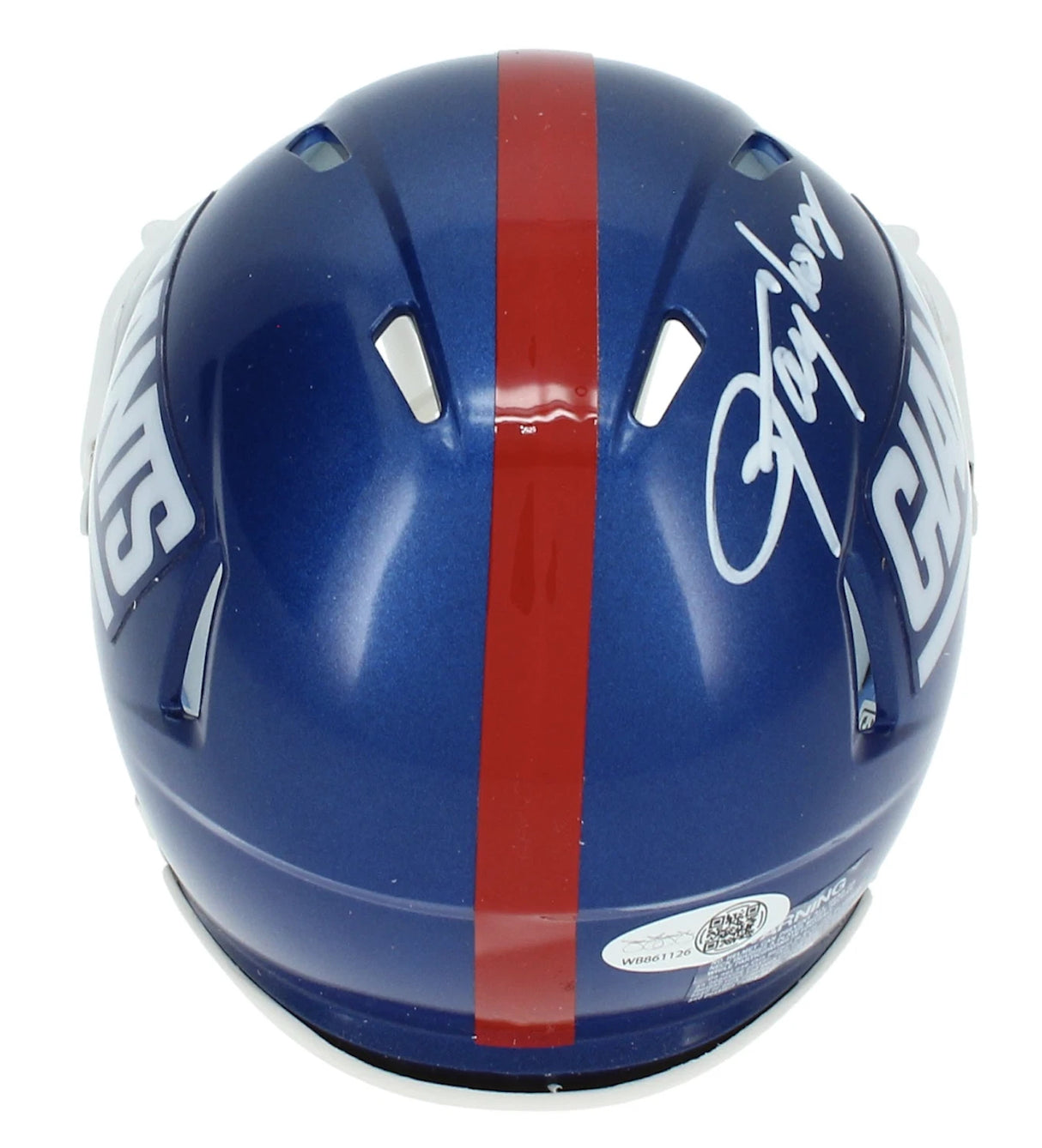 Lawrence Taylor Autographed New York Giants Color Rush Alternate Speed Mini Helmet JSA