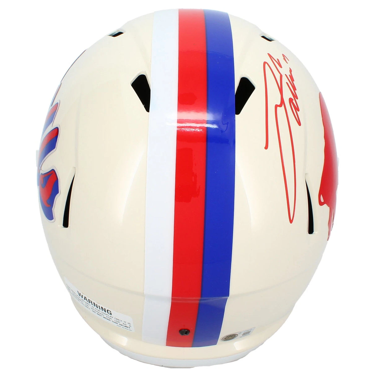 Josh Allen Autographed Buffalo Bills RETRO Speed Full Size Helmet Beckett Witnessed