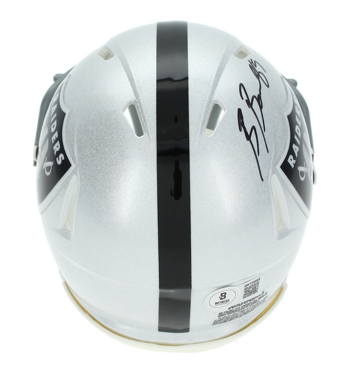 Brock Bowers Autographed Las Vegas Raiders Speed Mini Helmet Beckett Witnessed