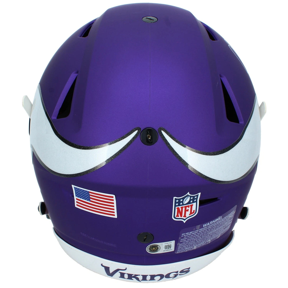 Justin Jefferson Autographed Minnesota Vikings Speedflex Authentic Helmet Beckett Witnessed