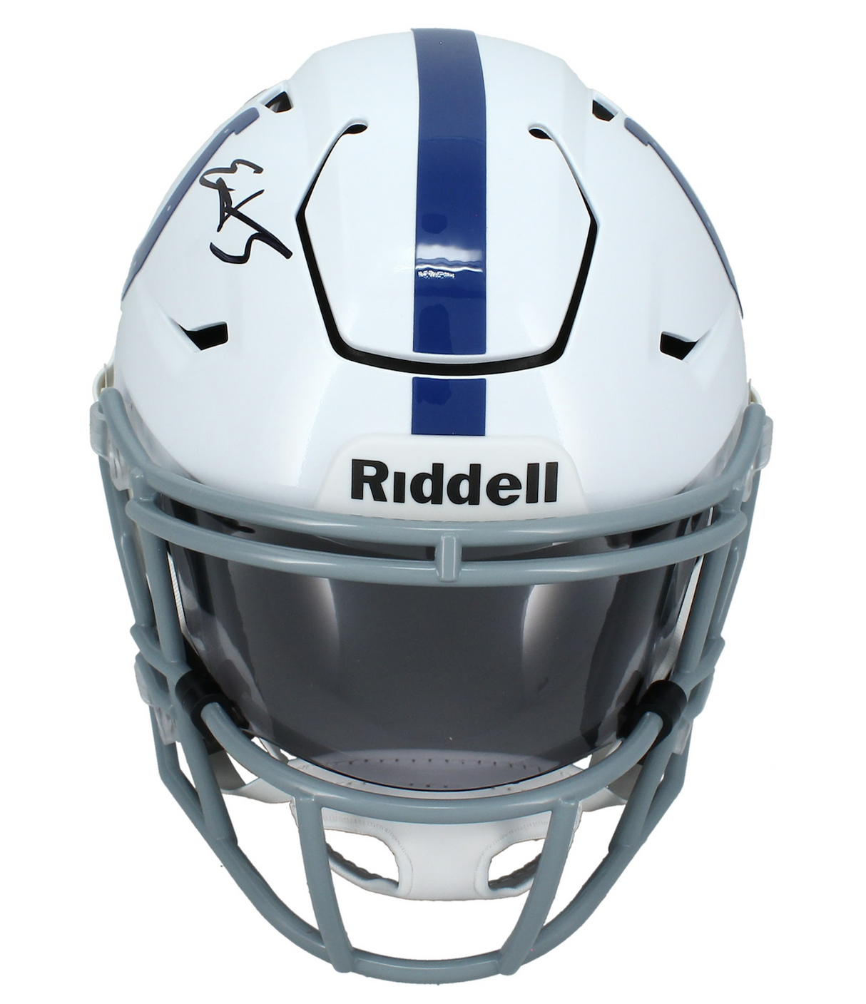 Edgerrin James Autographed Indianapolis Colts Speedflex Midi Helmet Beckett Witnessed