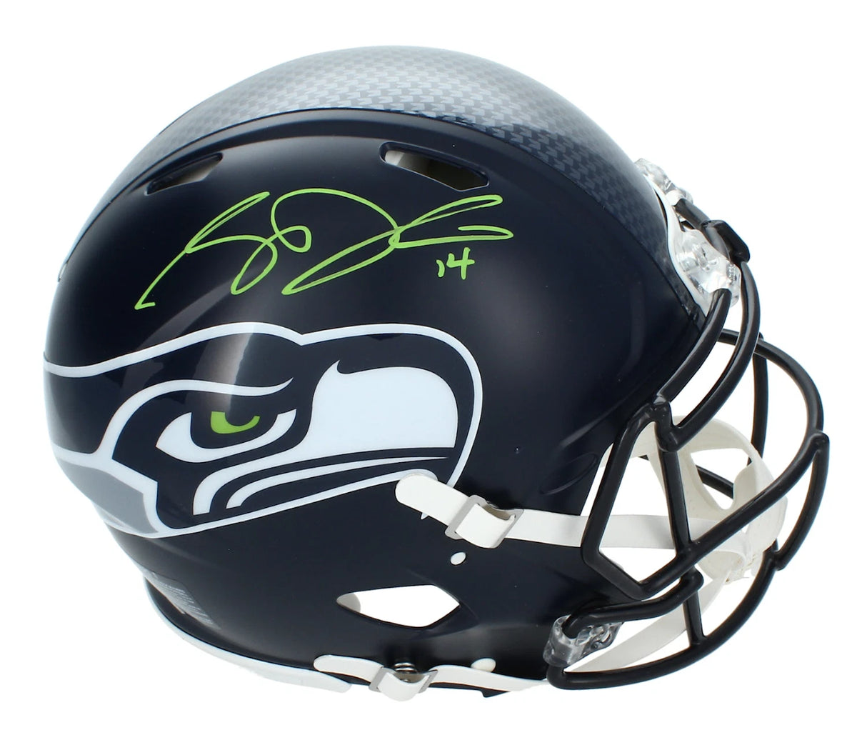 Sam Darnold Autographed Seattle Seahawks Speed Authentic Helmet Beckett Witnessed