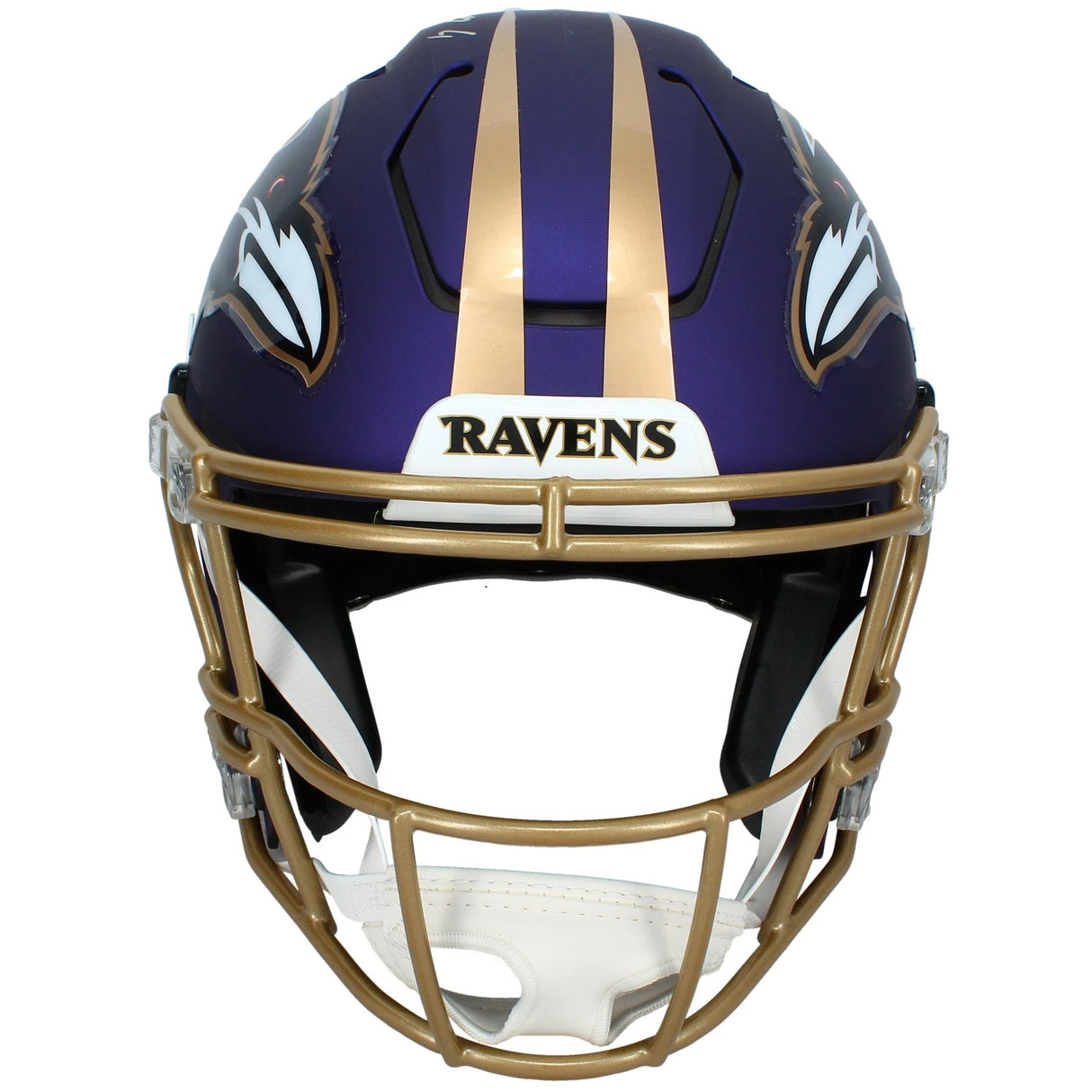 Zay Flowers Autographed Baltimore Ravens Purple Alternate "Purple Rising" Speedflex Authentic Helmet Beckett Witnessed
