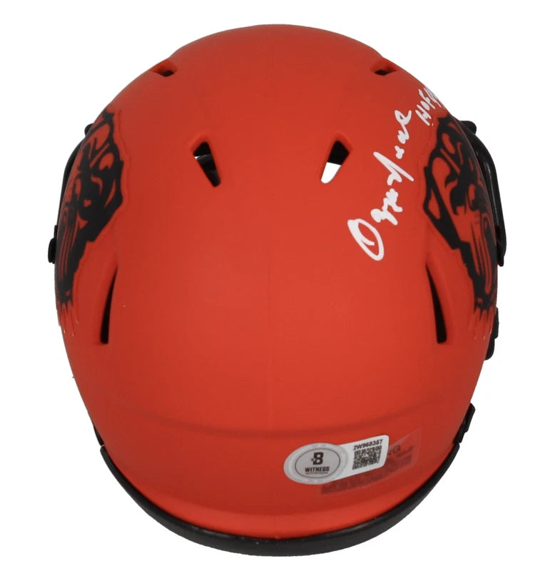 Ozzie Newsome Autographed/Inscribed "HOF 99" Cleveland Browns RAVE Speed Mini Helmet Beckett Witnessed