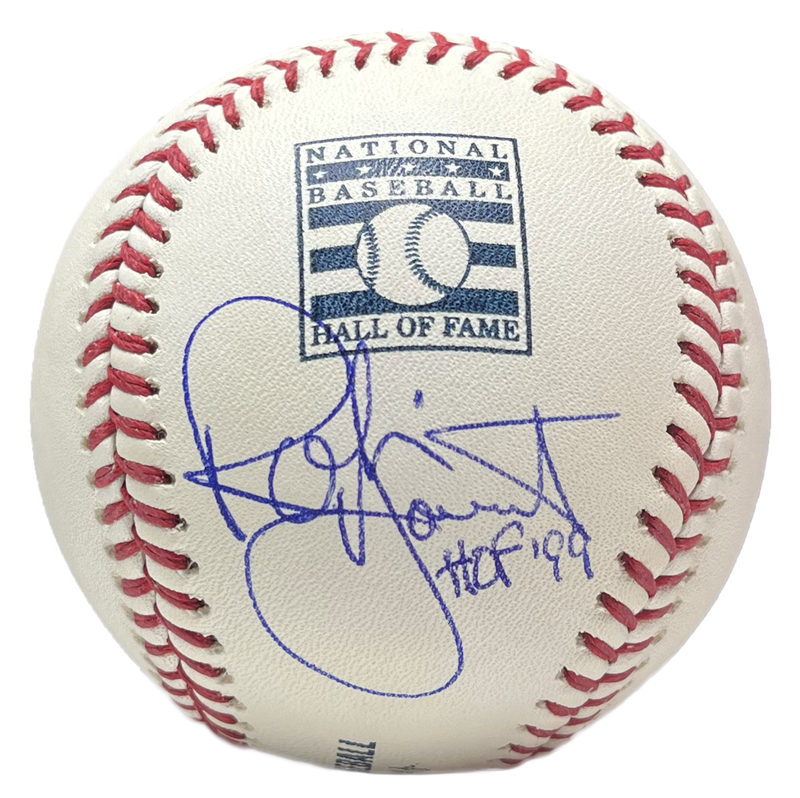 Robin Yount Autographed/Inscribed "HOF 99" Hall of Fame Logo Official MLB Baseball Fanatics