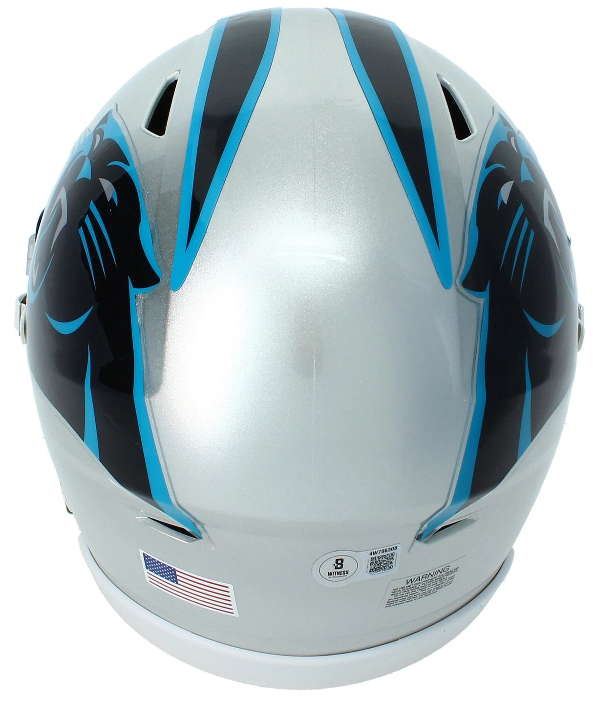 Chuba Hubbard Autographed Carolina Panthers Speedflex Midi Helmet Beckett Witnessed