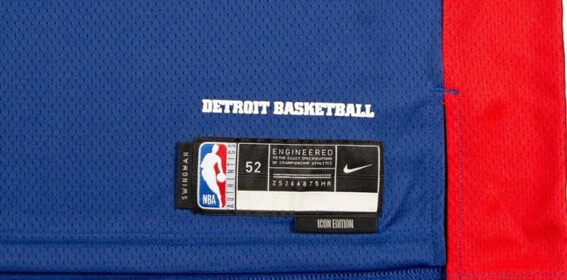 JADEN IVEY Autographed Detroit Pistons Nike Blue Swingman Jersey PANINI