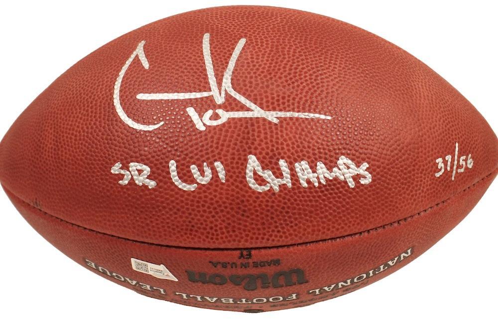 COOPER KUPP Autographed/Inscribed "SB LVI CHAMPS" Los Angeles Rams SB LVI Champions Logo Wilson Duke Authentic Football FANATICS LE 56