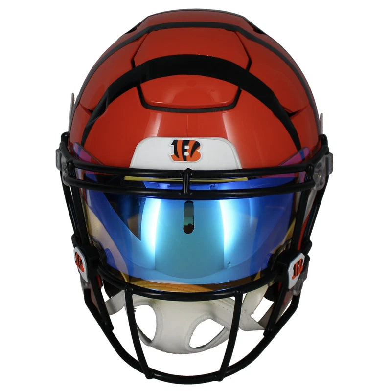 Joe Burrow Autographed/ Inscribed "2020 #1 Pick" Cincinnati Bengals Speedflex Authentic Helmet w/Visor & 3D Bumpers Fanatics