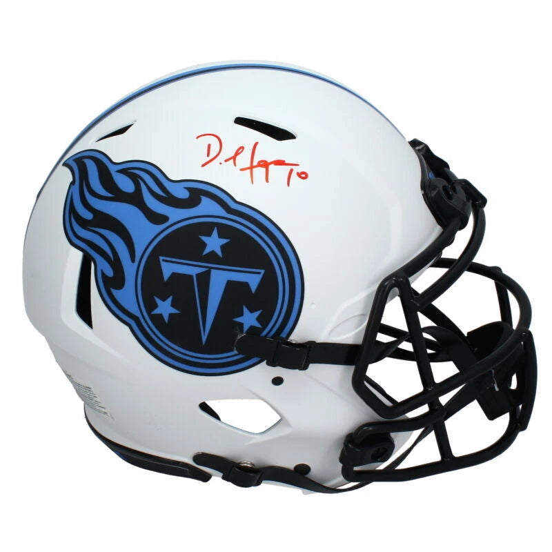 DeAndre Hopkins Autographed Tennessee Titans Speed Lunar Eclipse Authentic Helmet Beckett Witnessed