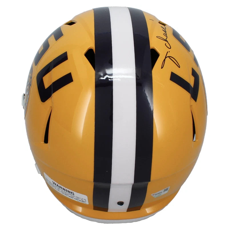 Ja'Marr Chase Autographed LSU Tigers Yellow Speed Full Size Helmet Fanatics