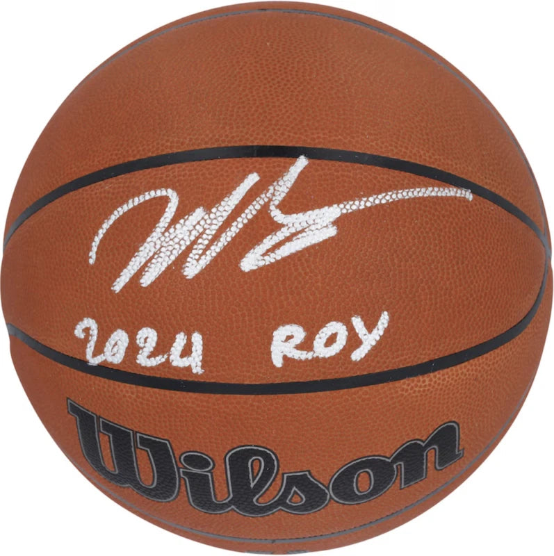 Victor Wembanyama Autographed/Inscribed "2024 ROY" Wilson Official NBA Basketball Fanatics