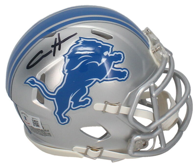 Aidan Hutchinson Autographed Detroit Lions Speed Mini Helmet Beckett Witnessed