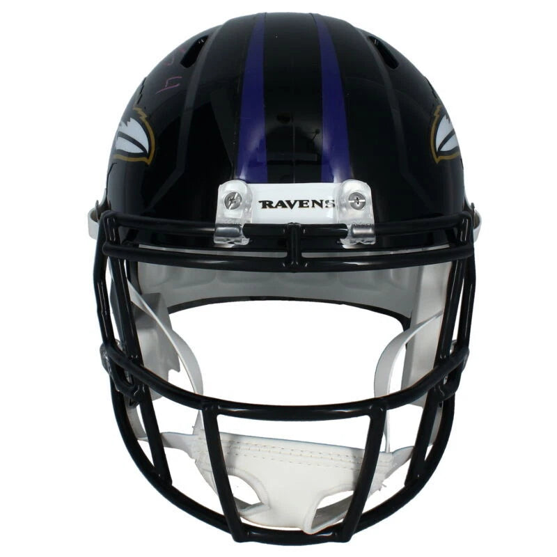 Zay Flowers Autographed Baltimore Ravens Speed Full Size Helmet Beckett Witnessed