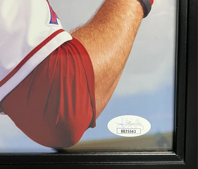 Mike Trout Autographed Los Angeles Angels 11" x 14" Framed Photograph JSA