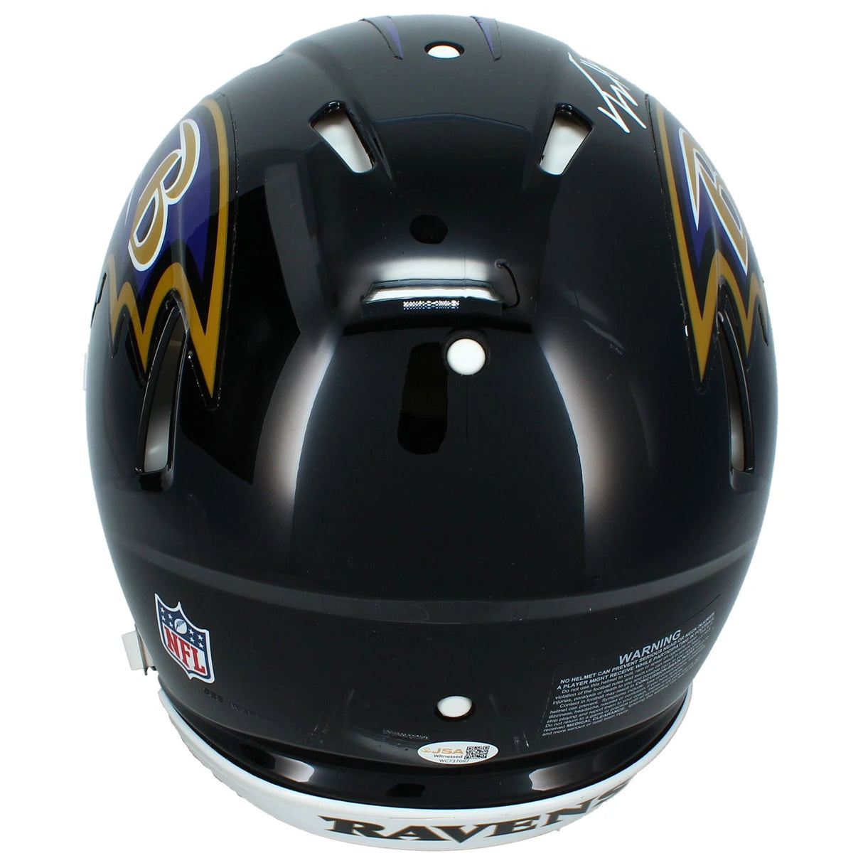 Trey Hendrickson Autographed Baltimore Ravens Speed Authentic Helmet JSA Witnessed