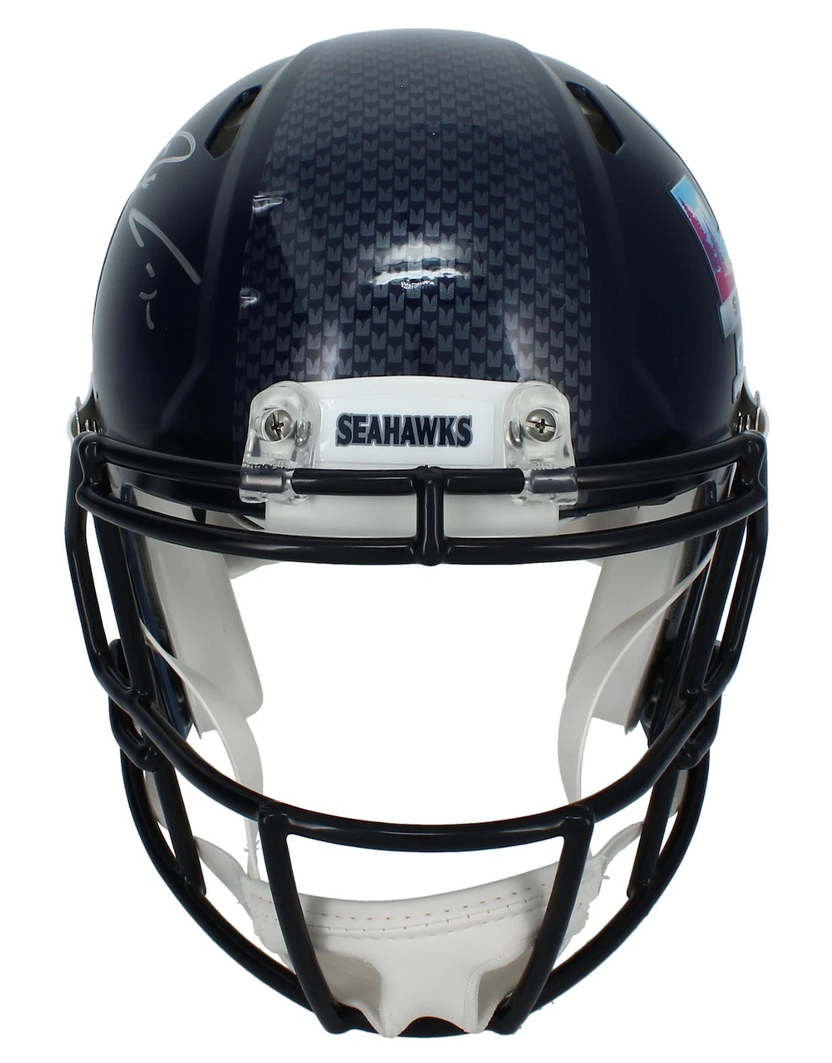 Jaxon Smith-Njigba Autographed Seattle Seahakws Super Bowl LX Champions Logo Speed Authentic Helmet Fanatics