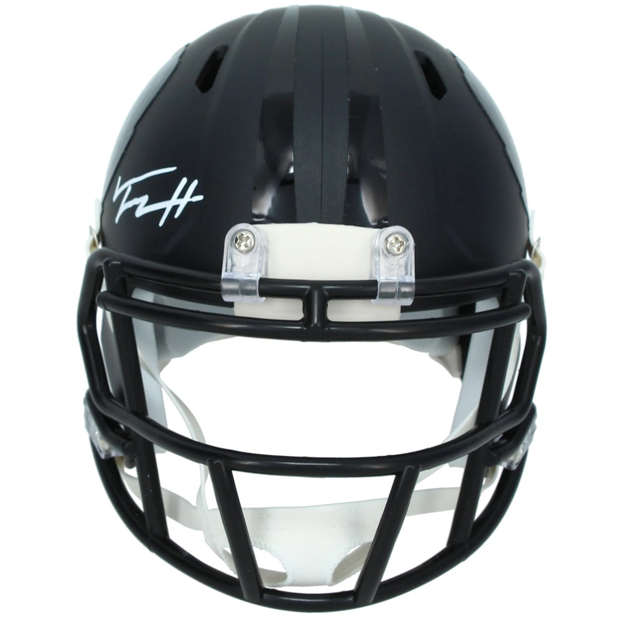 Trey Hendrickson Autographed Baltimore Ravens Black 2026 Alternate Speed Mini Helmet JSA Witnessed