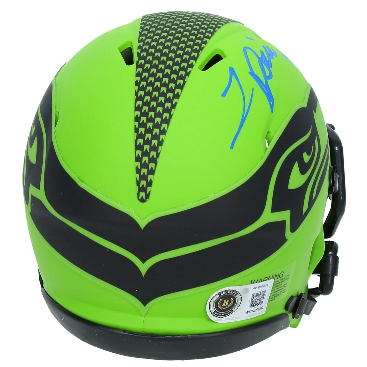 Jadarian Price Autographed Seattle Seahawks RAVE Speed Mini Helmet Beckett Witnessed