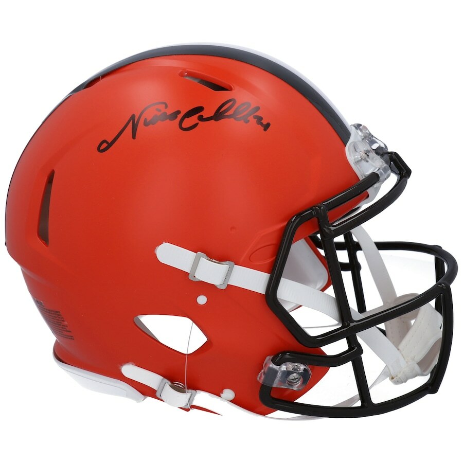 NICK CHUBB Autographed Cleveland Browns Speed Authentic Helmet FANATICS