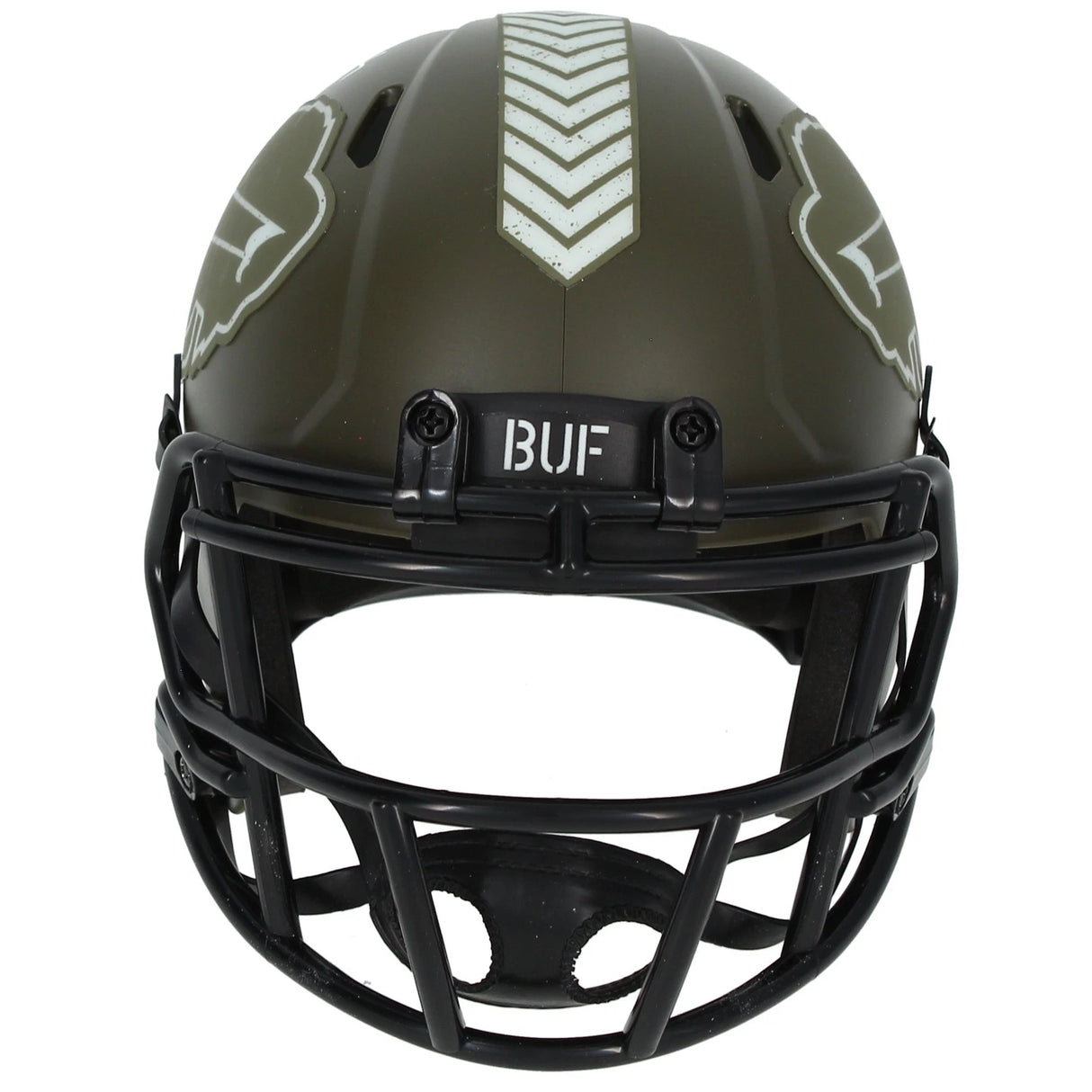 James Cook Autographed Buffalo Bills 2022 Salute to Service Speed Mini Helmet Beckett Witnessed