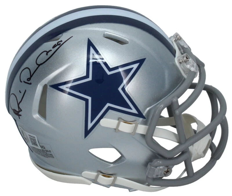 Michael Irvin Autographed Dallas Cowboys Speed Mini Helmet Beckett Witnessed