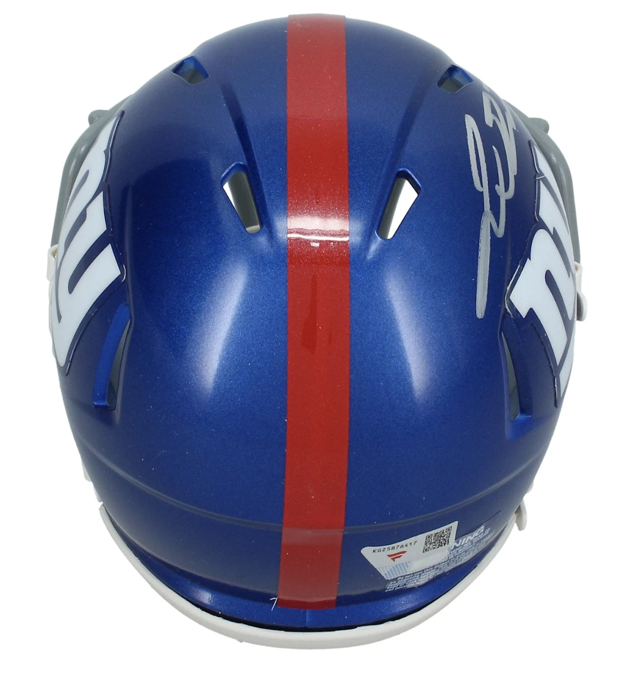 Jaxson Dart Autographed New York Giants Speed Mini Helmet Fanatics