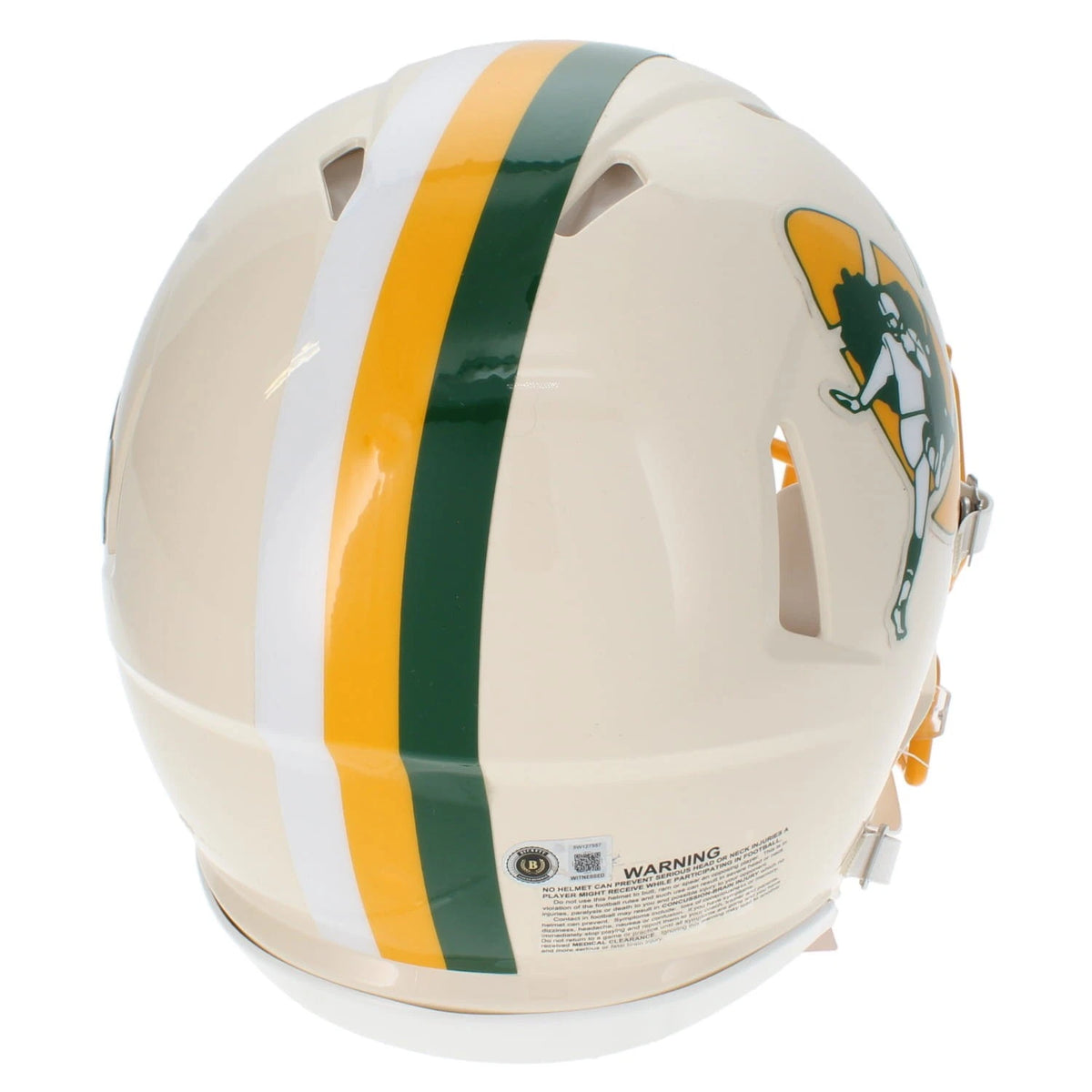 Eddie Lacy Autographed Green Bay Packers RETRO Speed Authentic Helmet Beckett Witnessed