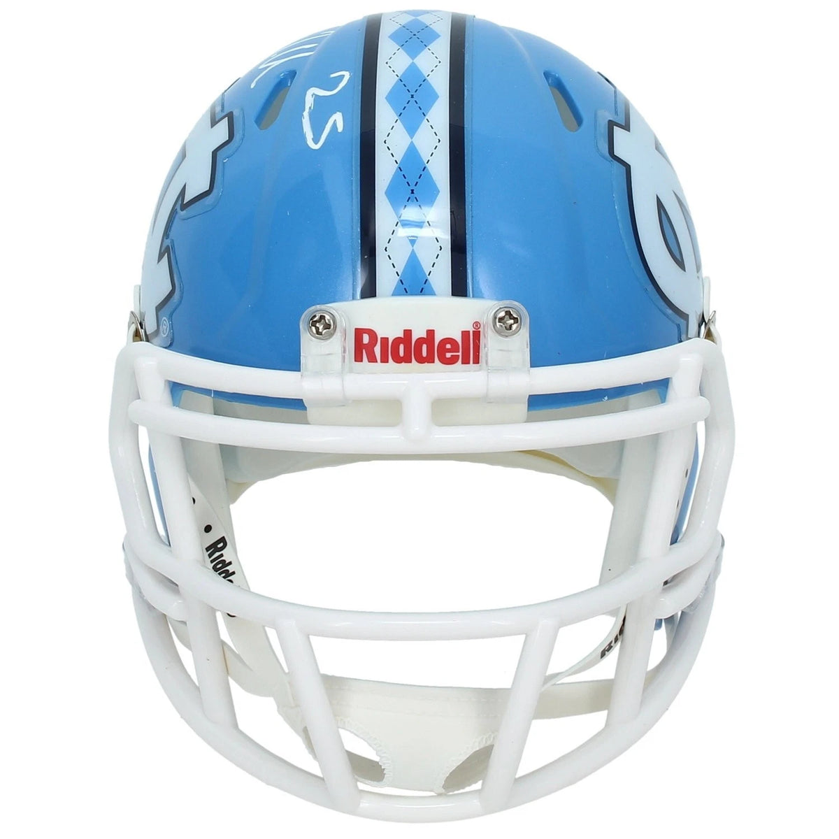 Javonte Williams Autographed UNC Tarheels Speed Mini Helmet Beckett Witnessed