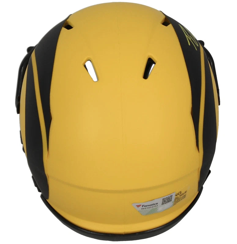 Puka Nacua Autographed Los Angeles Rams RAVE Speed Mini Helmet Fanatics