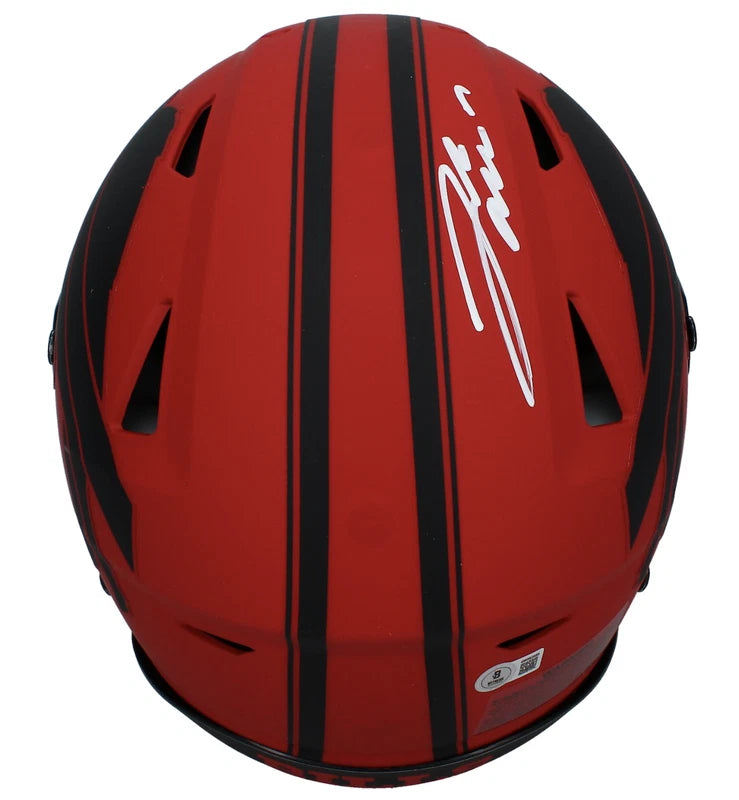 Josh Allen Autographed Buffalo Bills RAVE Speedflex Authentic Helmet Beckett