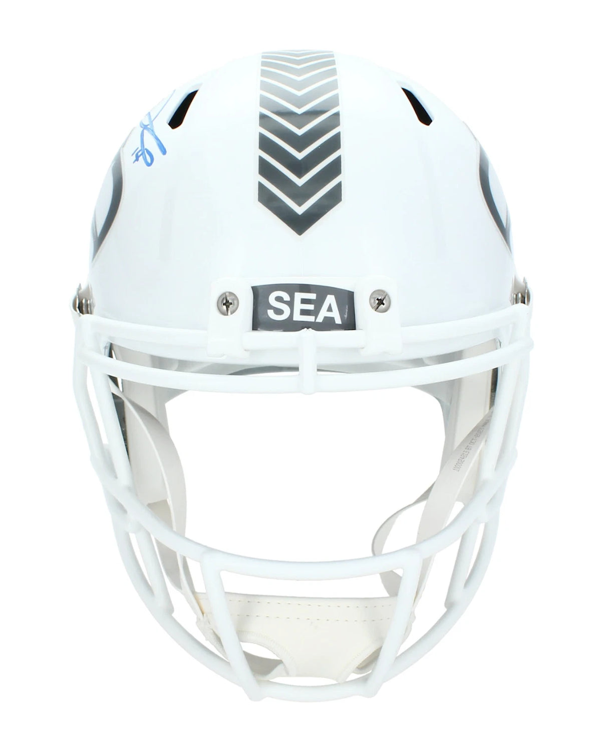 Sam Darnold Autographed Seattle Seahawks 2024 Salute to Service Speed Full Size Helmet Beckett Witnessed