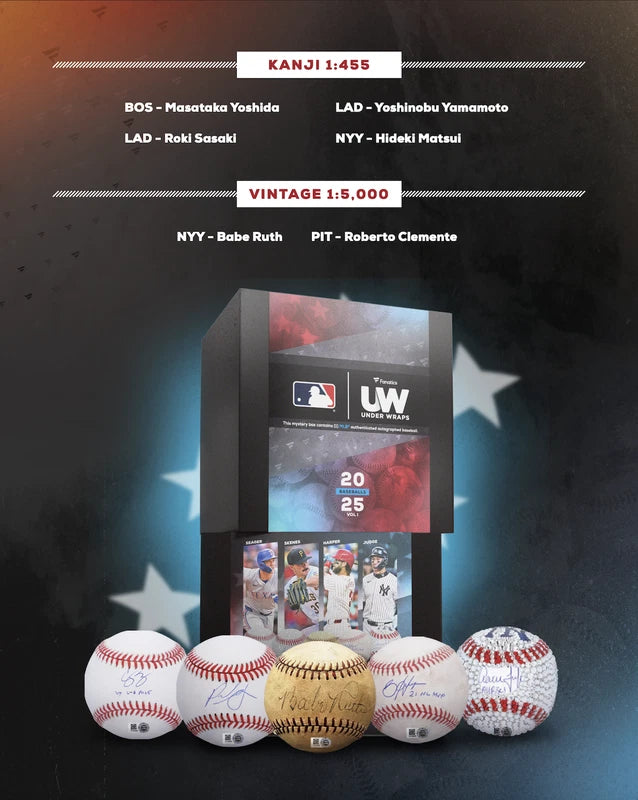 Under Wraps 2025 Volume 1 Autographed Official MLB Baseball Mystery Box Fanatics