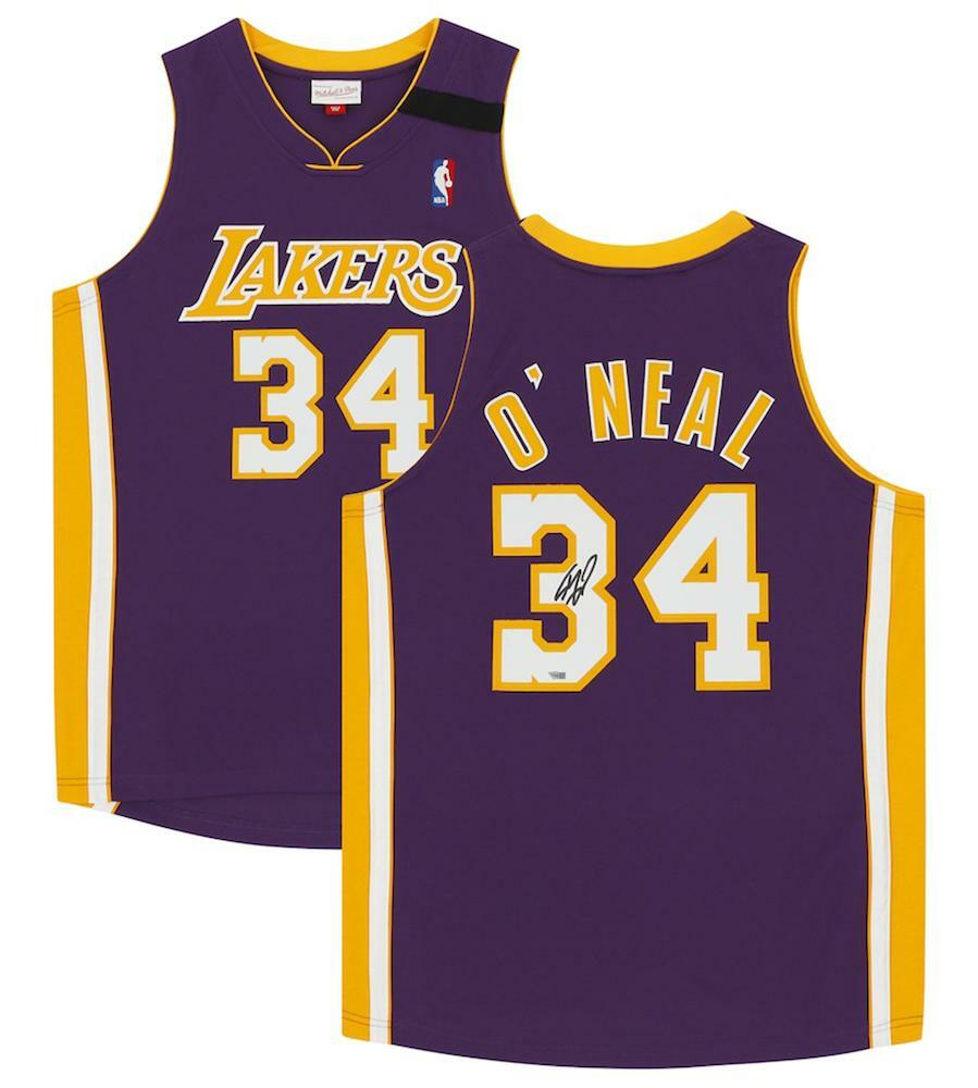 SHAQUILLE O'NEAL Autographed Los Angeles Lakers Purple 1999 Mitchell & Ness Authentic Jersey FANATICS