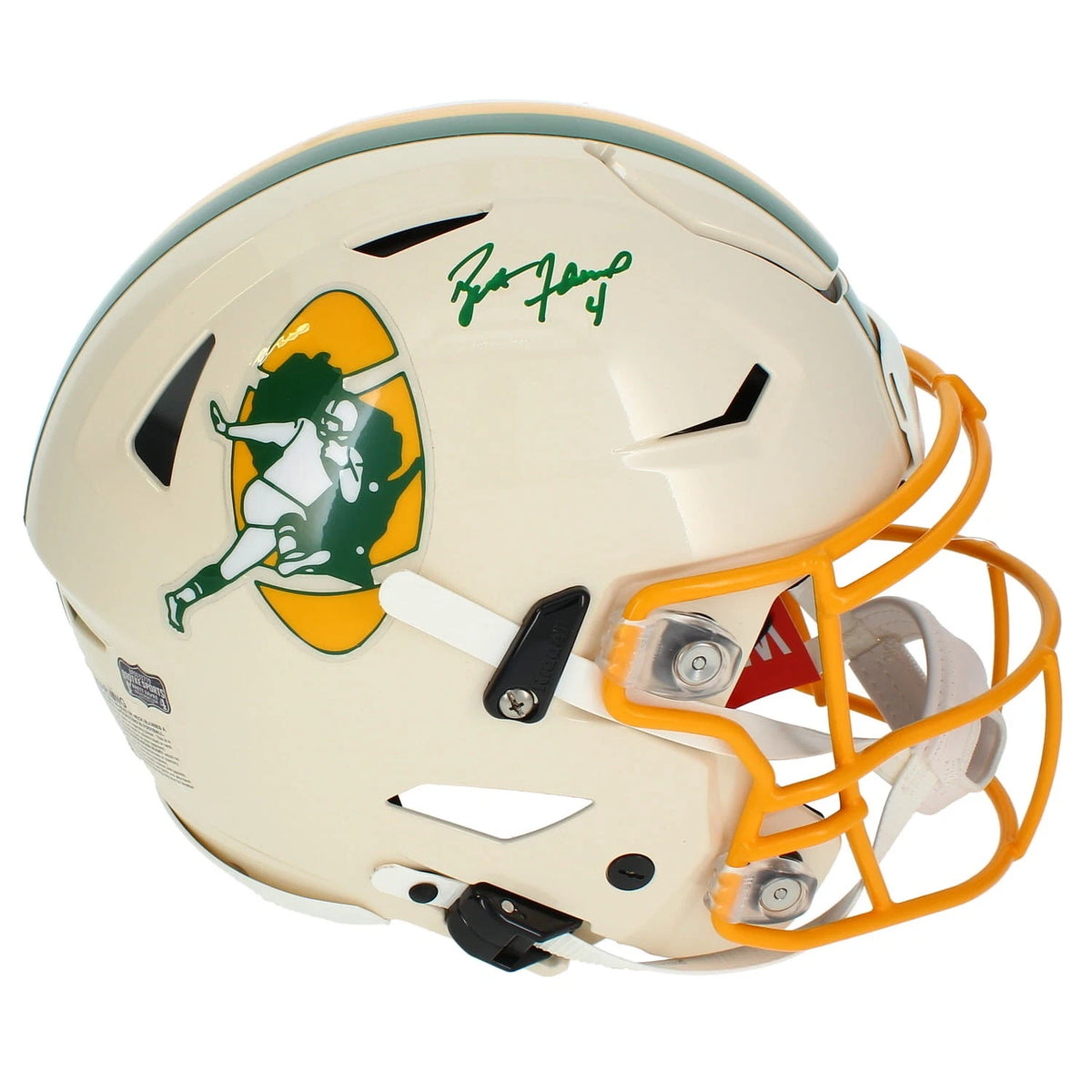 Brett Favre Autographed Green Bay Packers RETRO Speedflex Authentic Helmet Radtke