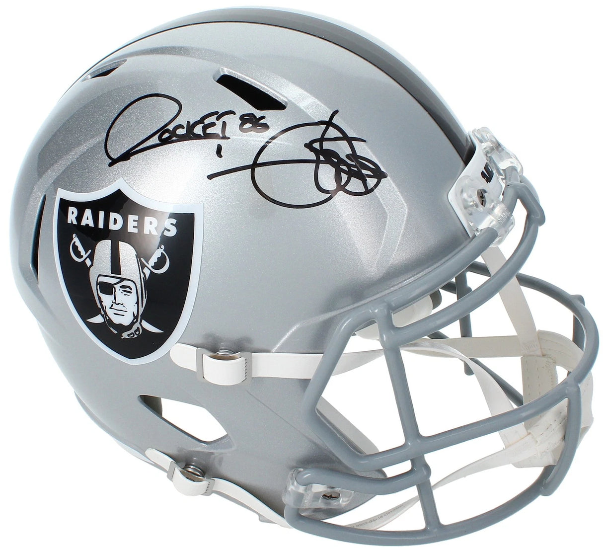 Raghib "Rocket" Ismail Autographed Raiders Speed Full Size Helmet Beckett Witnessed