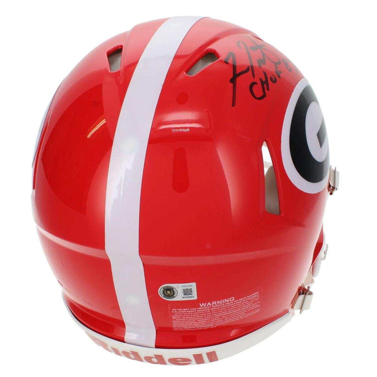 Fran Tarkenton Autographed/Inscribed "CHOF 87" Georgia Bulldogs Speed Authentic Helmet Beckett Witnessed