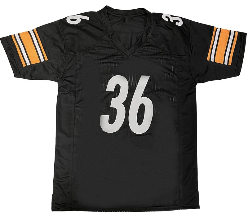 Jerome Bettis Autographed #36 Black Custom Jersey Beckett Witnessed