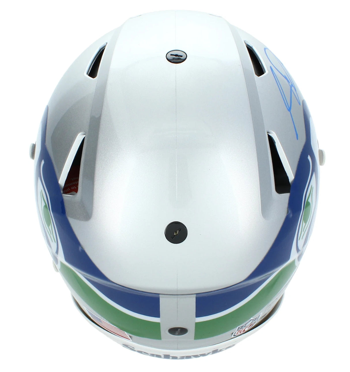 Sam Darnold Autographed Seattle Seahawks 1983-01 Throwback Speedflex Authentic Helmet Beckett Witnessed