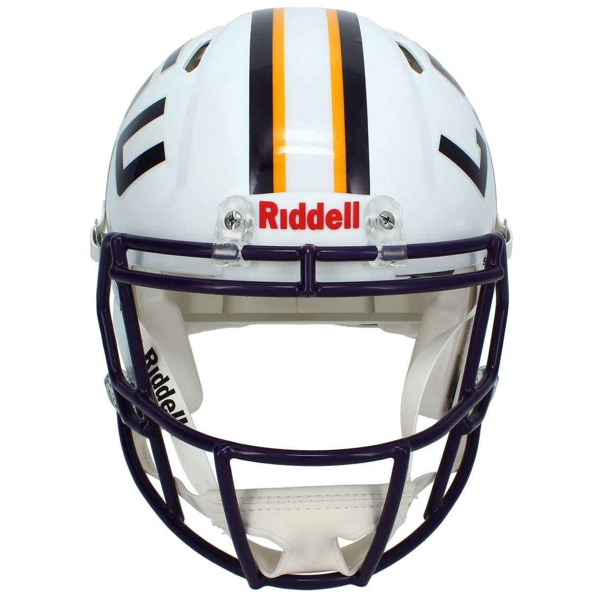 Justin Jefferson Autographed LSU Tigers White Speed Authentic Helmet Beckett Witnessed