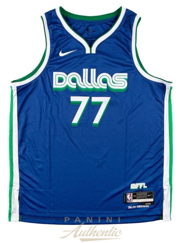 Luka Doncic Autographed Dallas Mavericks Nike 2022-23 City Edition Swingman Jersey Panini